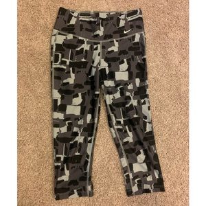 Nike, mid length workout leggings
